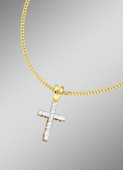 Kreuz-Anhänger mit Panzerkette  Kreuz-Anhänger mit Panzerkette