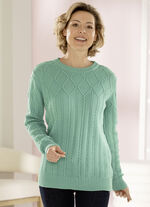 Pullover in Strukturmix MINT