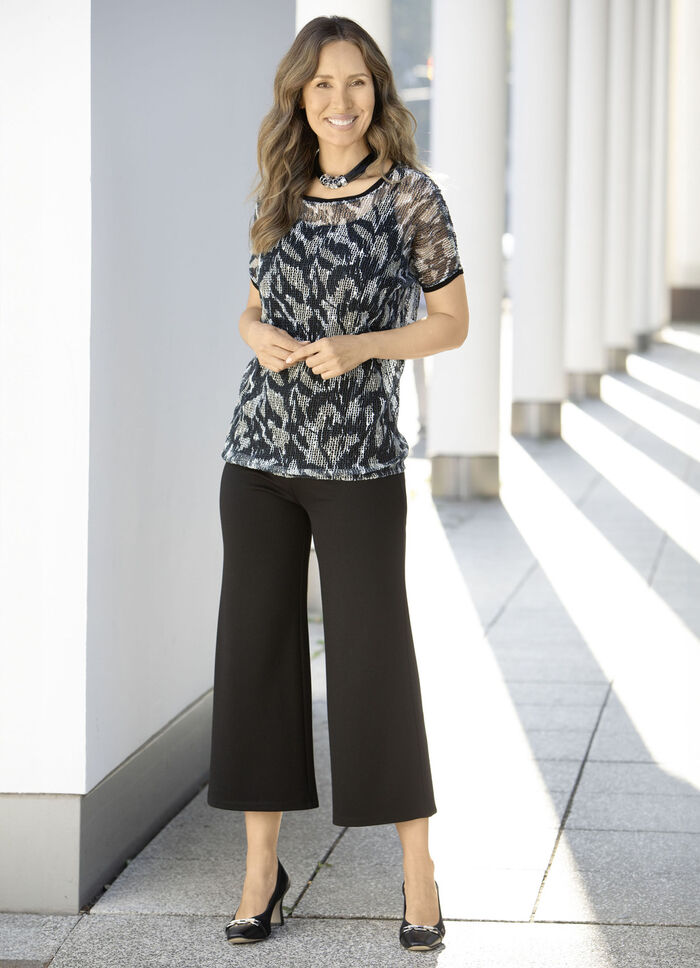 Culotte mit Zierknöpfen SCHWARZ