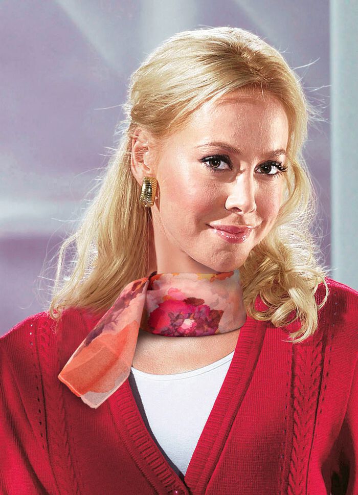 Nickituch mit Fantasiedessin 