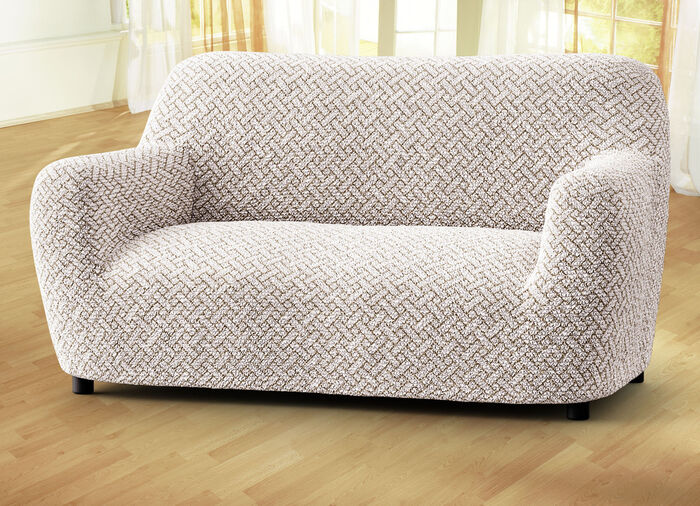 Passgenaue Stretchbezüge in Mikrofaser-Qualität BEIGE