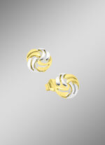 Süsse Ohrstecker in Bicolor 