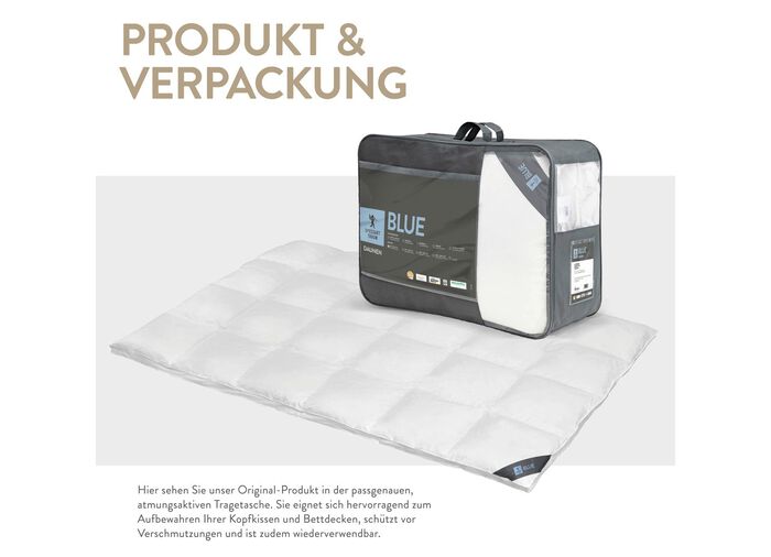 Fantastisches, mit gr&ouml;sster Sorgfalt in Deutschland hergestelltes Daunenprogramm aus dem Hause Spessarttraum 