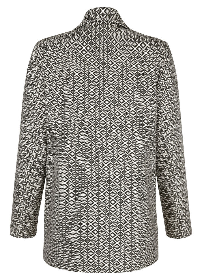 Blazer mit grafischem Dessin 