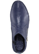 Gemini, bequeme Damen-Stiefeletten, Weite G, mit herausnehmbarem Fussbett BLAU