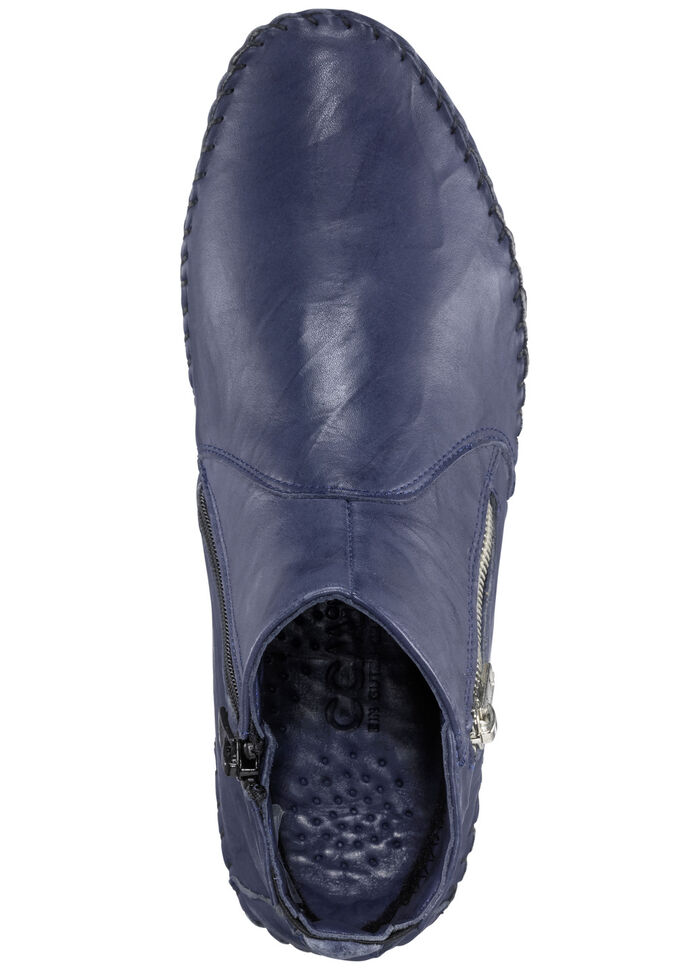 Gemini, bequeme Damen-Stiefeletten, Weite G, mit herausnehmbarem Fussbett BLAU