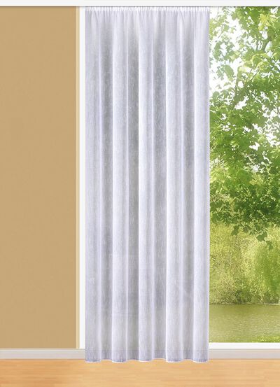 Flammgarn-Vorhang mit Automatikfaltenband 