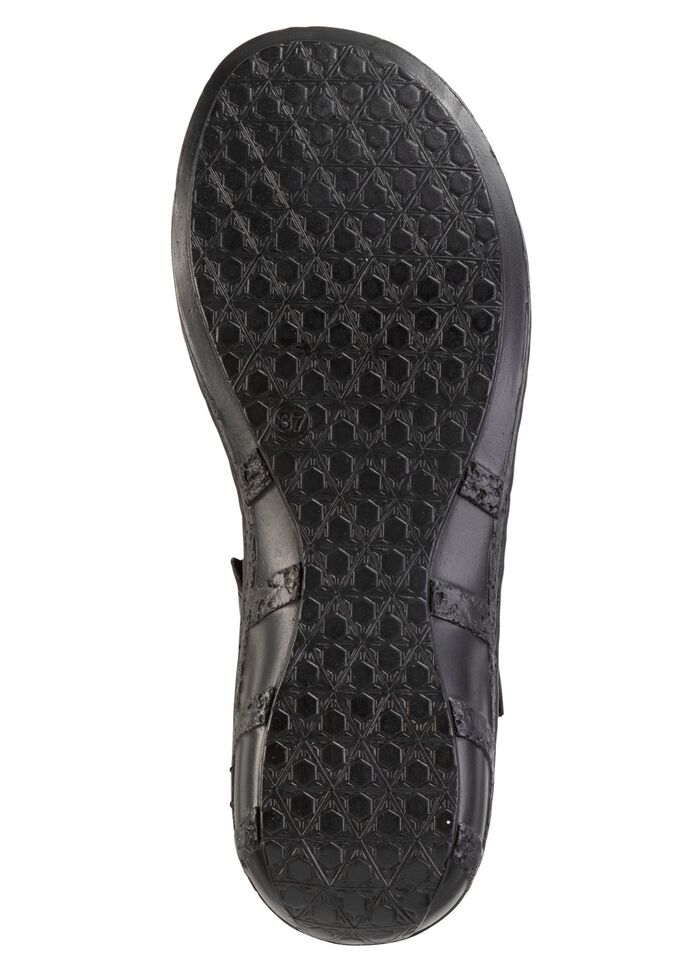 ELENA EDEN Sandale aus Nappaleder mit dezenter Knitter-Struktur 