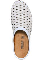 Gemini, sommerlicher Damen-Sabot, Weite G, mit herausnehmbarem Fussbett WEISS