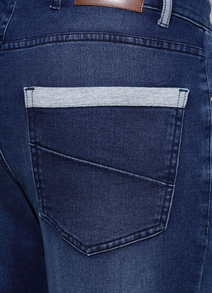Jogg-Denim-Jeans von «Francesco Botti» in 2 Farben DUNKELJEANS