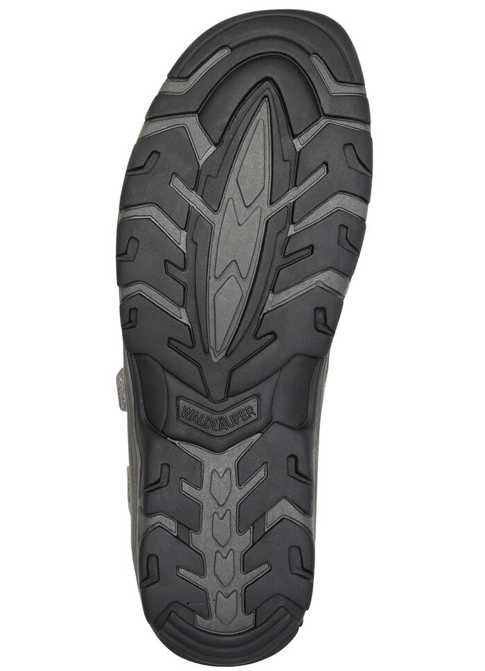 Waldläufer, sportliche Damen-Sandalen, Weite H, mit herausnehmbarem Fussbett GRAFIT-HELLGRAU