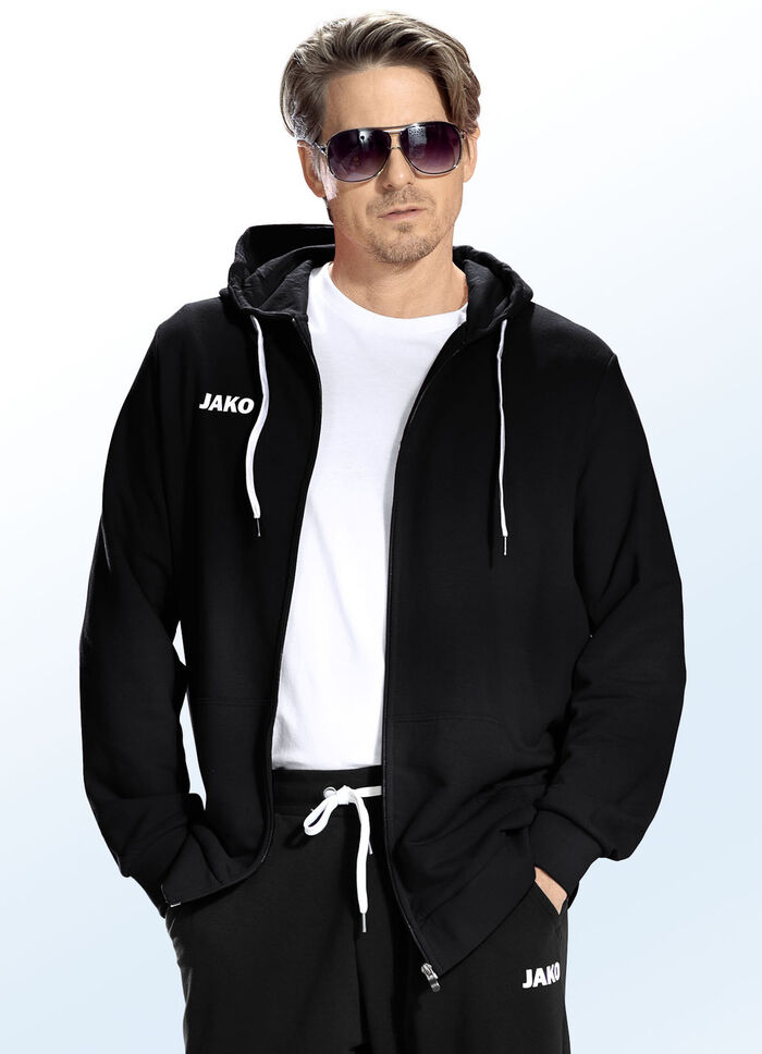 «Jako»-Kapuzenjacke  SCHWARZ