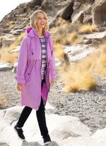 Mantel mit abnehmbarer Kapuze 