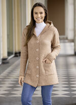 Strickjacke mit Kapuze 