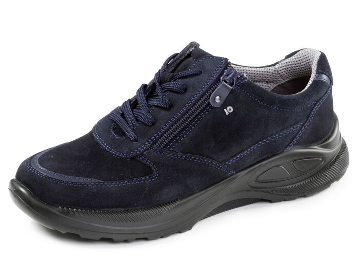 Trendige Damen-Schnürschuhe, Weite K, mit herausnehmbarem Fussbett DUNKELBLAU