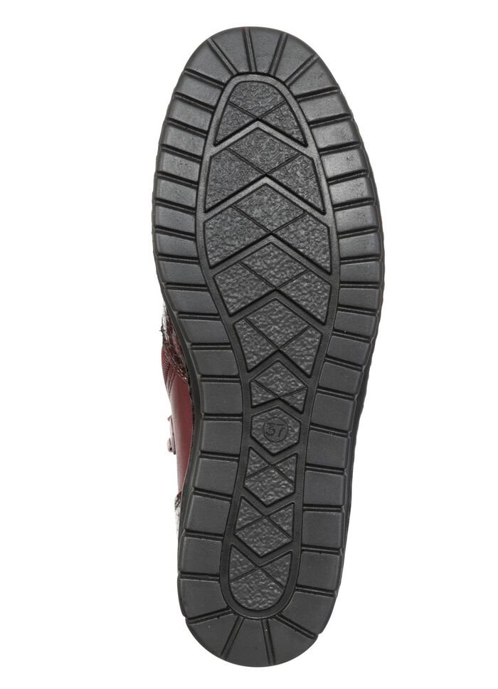 ELENA EDEN, komfortable Damen-Boots, Weite H, mit herausnehmbarem Fussbett BURGUND