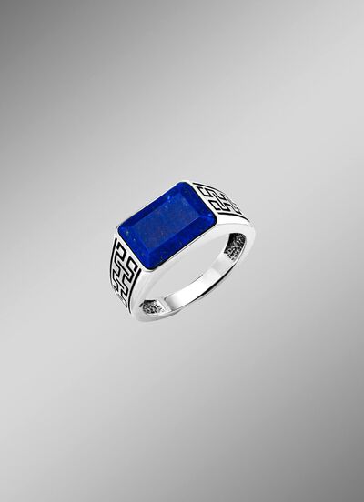 Herrenring mit Lapislazuli  
