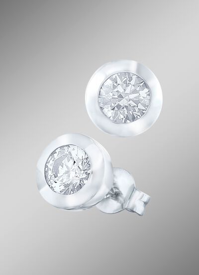 Solit&auml;r-Ohrstecker mit Brillanten 