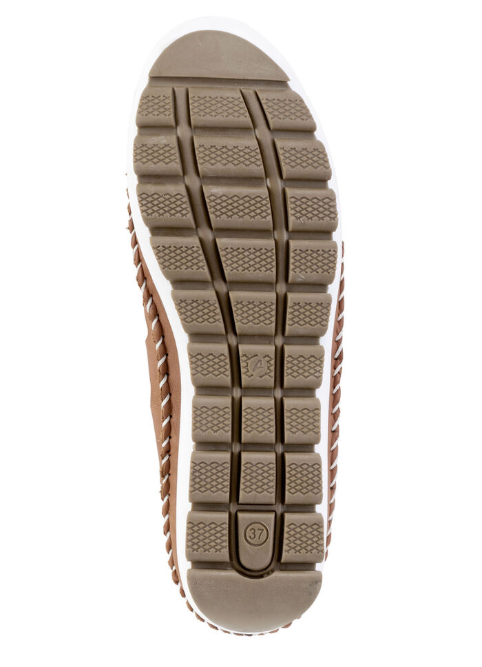 ELENA EDEN Slipper aus Nappaleder COGNAC