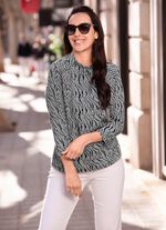 Shirt-Tunika mit kurzem Rollkragen 