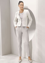 Jersey-Blazer mit Hakenverschluss 