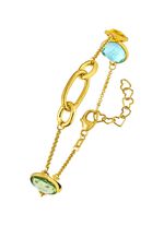 Farbenfrohe Eleganz: Armband mit Quarzen 