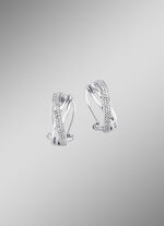 Funkelnde Clipstecker aus Weissgold mit 114 Diamanten 