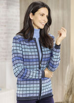 Strickjacke mit grafischem Muster 