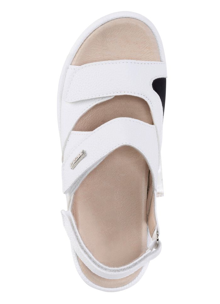 ELENA EDEN Sandale mit schwarzem, gepolstertem Elastikeinsatz 