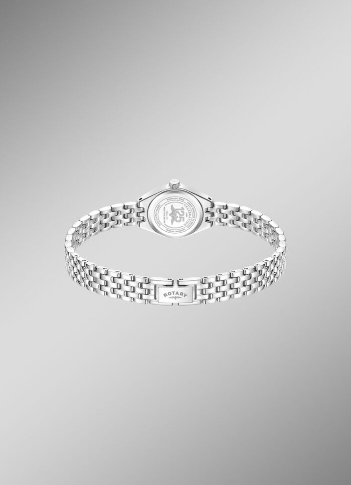 Rotary Quartz-Damenuhr mit Perlmutt-Zifferblatt 