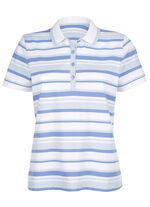 Poloshirt mit Kontrast-Rippenbündchen 