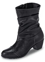 Andrea Conti, modische Damen-Stiefeletten, Winterschuhe, mit Rei&szlig;verschluss SCHWARZ