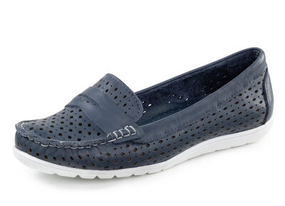Gemini Slipper aus Nappaleder mit Lederspange 