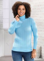 Pullover mit streckender Struktur 