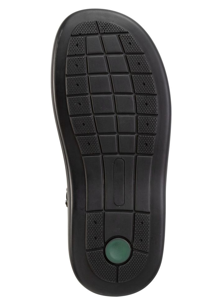 GINO GALANTE, bequeme Herren-Pantoletten, Weite H, aus Leder SCHWARZ-CHIANTI