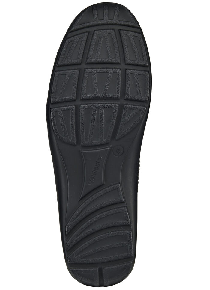Waldläufer, bequeme Damen-Slipper, Weite H, mit herausnehmbarem Fussbett ALTSILBER