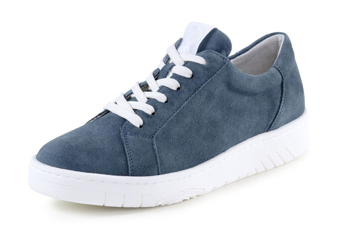 Waldl&auml;ufer Sneaker aus bestem Veloursleder JEANS