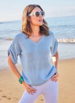 Pullover mit schimmerndem Glanz 