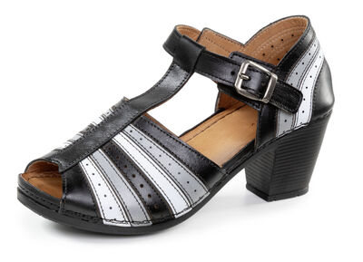 Gemini Stegspangen-Sandalette mit Zierlochung 