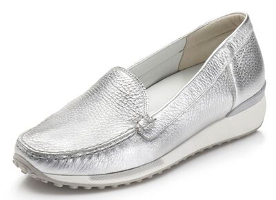 Waldl&auml;ufer, klassische Damen-Slipper, Weite H, mit herausnehmbarem Fussbett 