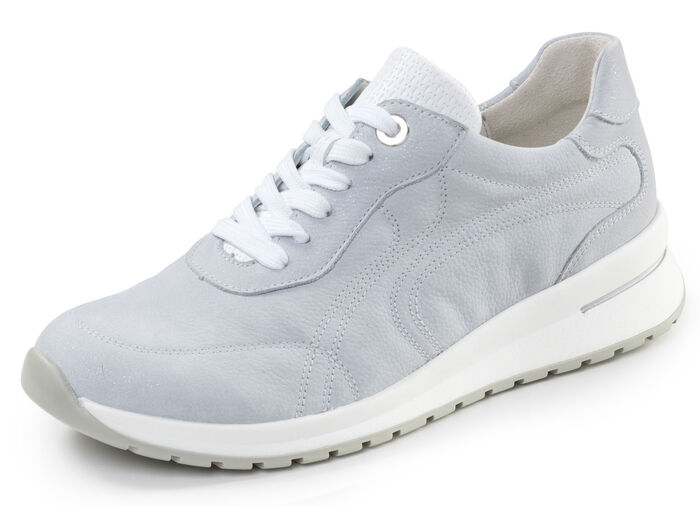 Waldläufer, bequeme Damen-Schnürschuhe, Weite H, mit herausnehmbarem Fussbett BLEU