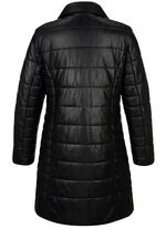 Lederkurzmantel mit Innentasche 