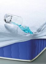 Hochatmungsaktive, antibakterielle Inkontinenz-Spannbetttücher BLEU