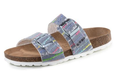 ELENA EDEN Pantolette aus interessant dessiniertem Synthetik 