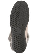 ELENA EDEN, gefütterte Damen-Stiefeletten, Winterschuhe, Weite H, mit Lammfell  BEIGE