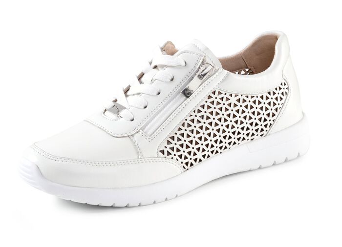 ELENA EDEN, sommerliche Damen-Sneaker, Weite G, mit herausnehmbarem Fussbett NATURWEISS
