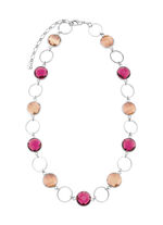 Schmuckset, 3-teilig, mit Kristallsteinen 