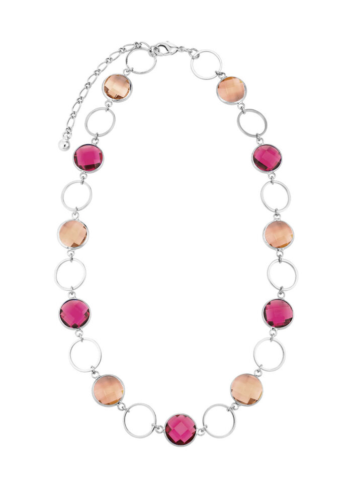 Schmuckset, 3-teilig, mit Kristallsteinen 