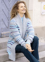Strickjacke in Grobstrick 