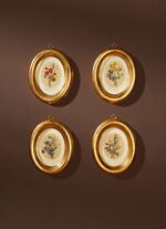 Bilder mit eindrucksvollen Holzrahmen, 4er-Set 